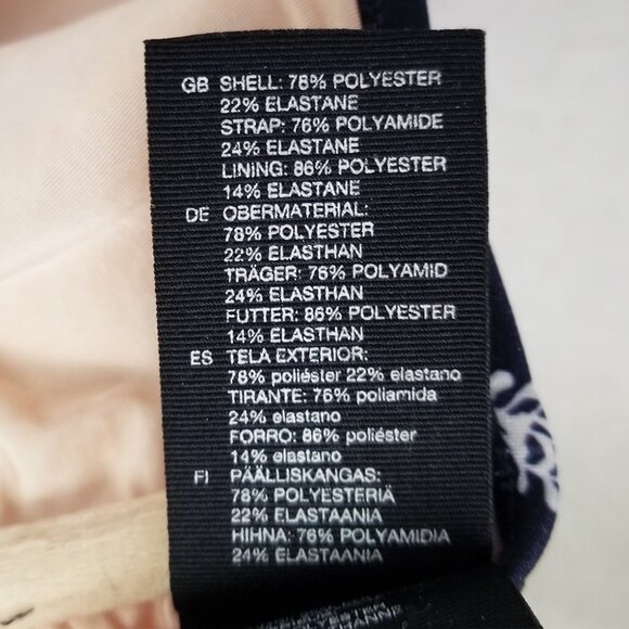 & Other Stories Ocean Floor Bikini Top Buttery Soft Artsy Under The Sea Size 10 - Picture 11 of 16